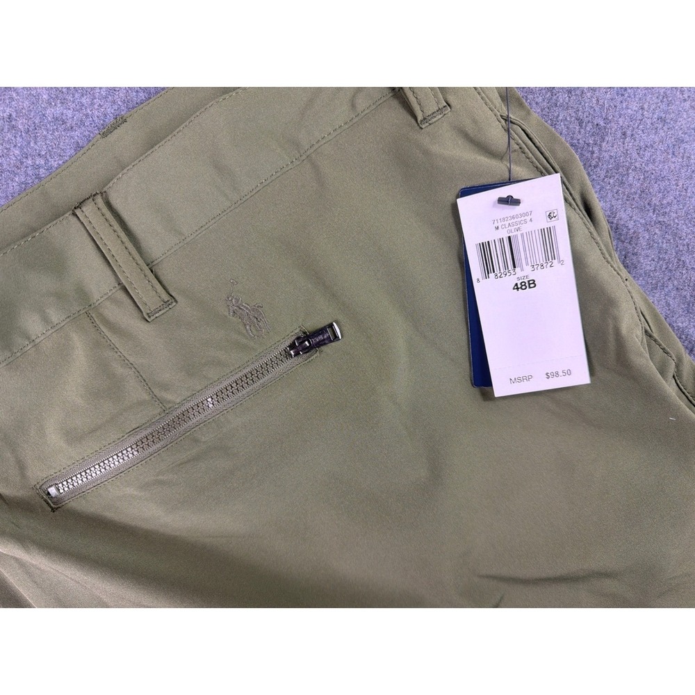 Polo Ralph‎ Lauren Shorts Mens 48B Olive Green Performance Stretch Golf Pockets